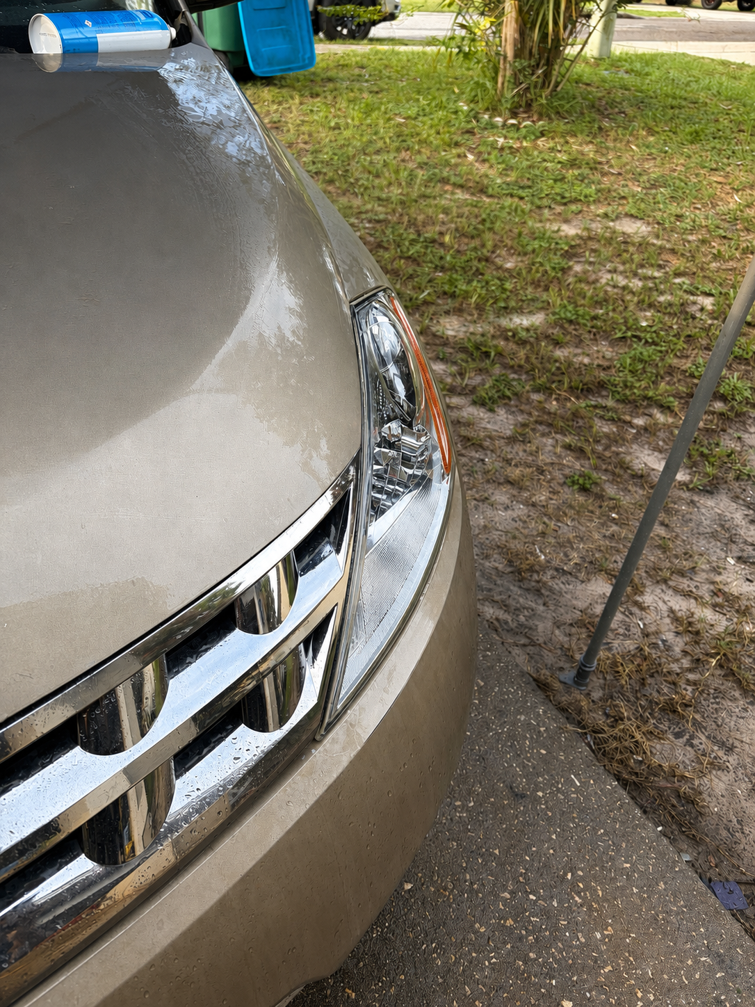 Crystal clear headlight after Hornet restoration